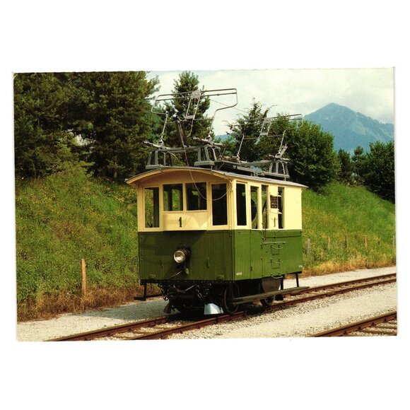 Meterspurige Train Car HGe 2/2 1 Postcard Stansstad Engelberg Bahn Switzerland - Picture 1 of 2